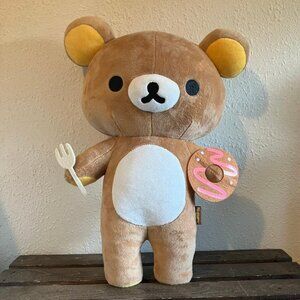 Rilakkuma San-X Cafe With Donut 15” Plush Stuffed Toy